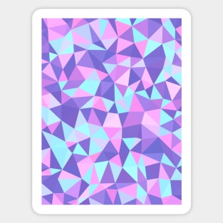 Purple, Pink, Aqua Multicolored Geometric Pattern Sticker